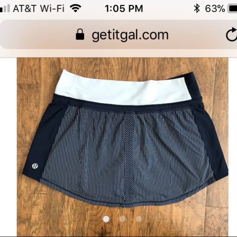 Lululemon tennis skort